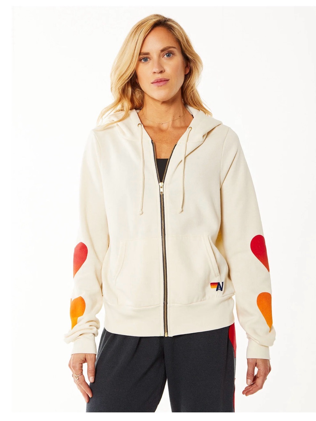Aviator Nation Heart Fade - Vintage White - Small — image 4 of 7